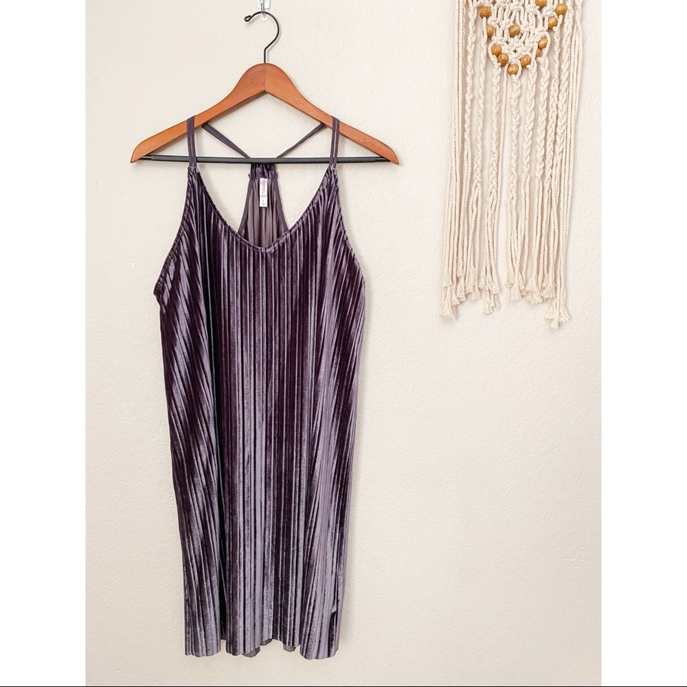 Xhilaration Purple Velvet Dress